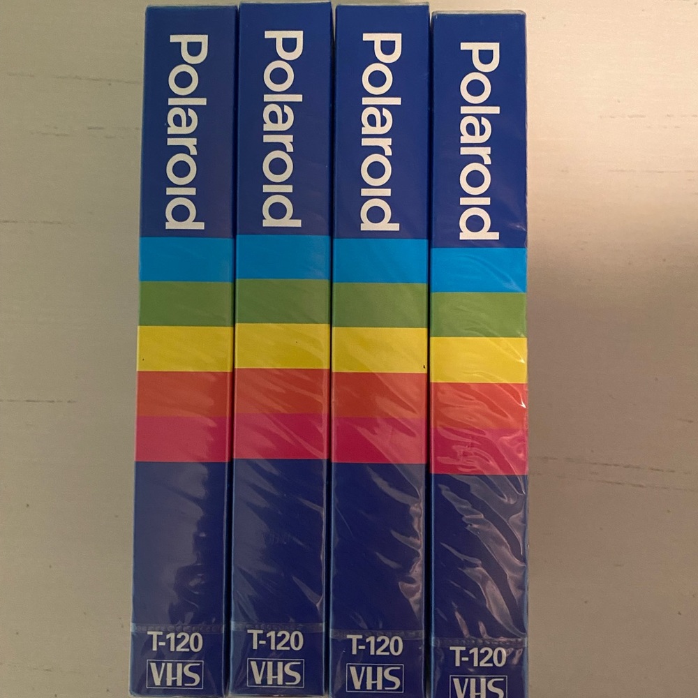 New polaroid blank vhs tapes (4 total)